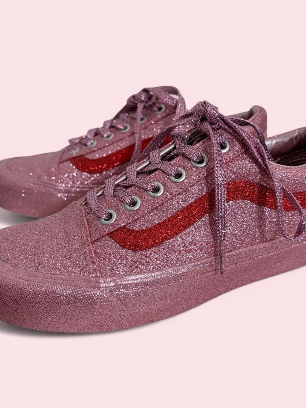 Vans x Opening Ceremony Pink Glitter Sneakers old skool trainers 6